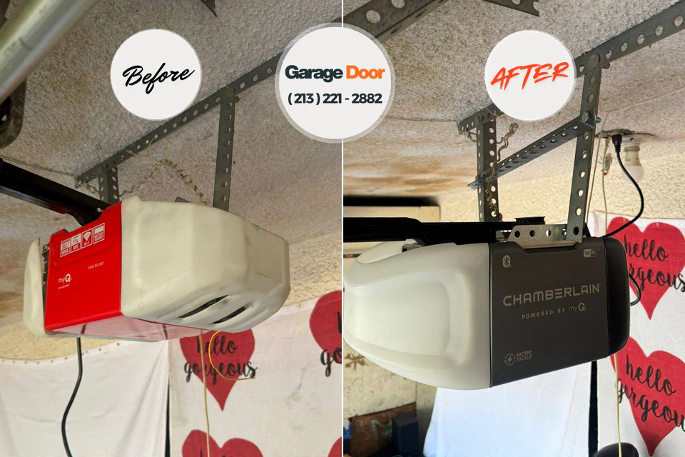 Before and after: garage door repair McKee City, NJ